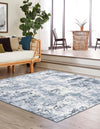 Luminara Sands Collection Area Rug - Serenity (Vintage Blue) Square Vintage Blue  lifestyle 25