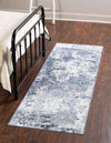 Luminara Sands Collection Area Rug - Serenity (Vintage Blue) Runner Vintage Blue  lifestyle 19