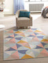 Lagoon Oasis Collection Area Rug - Coral