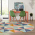 Lagoon Oasis Collection Area Rug - Coral