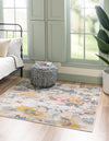 Lagoon Oasis Collection Area Rug -  Atoll Square Multi  lifestyle 36