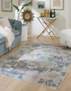 Lagoon Oasis Collection Area Rug -  Atoll Rectangle Blue  lifestyle 3