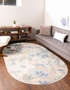 Lagoon Oasis Collection Area Rug -  Atoll Oval Blue  lifestyle 29