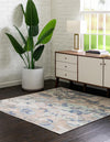 Lagoon Oasis Collection Area Rug -  Atoll Square Blue  lifestyle 36