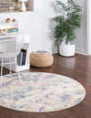 Lagoon Oasis Collection Area Rug -  Atoll Round Blue  lifestyle 37