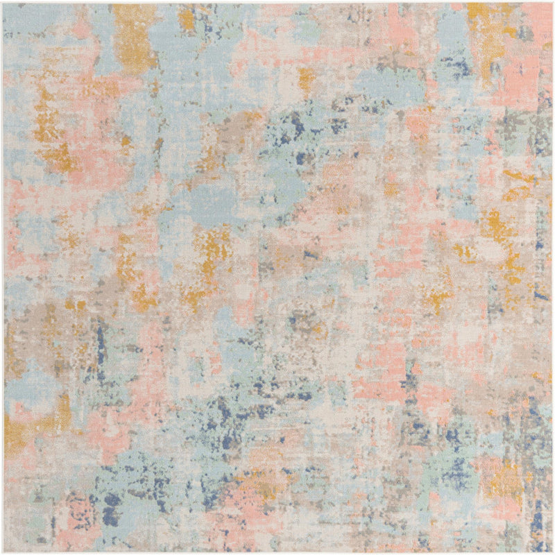 Lagoon Oasis Collection Area Rug -  Seagrass Square Multi  lifestyle 28