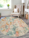 Lagoon Oasis Collection Area Rug -  Seagrass Oval Multi  lifestyle 33