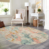 Lagoon Oasis Collection Area Rug -  Seagrass Oval Multi  lifestyle 95