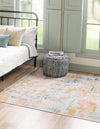 Lagoon Oasis Collection Area Rug -  Seagrass Square Multi  lifestyle 34