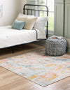 Lagoon Oasis Collection Area Rug -  Seagrass Square Multi  lifestyle 40