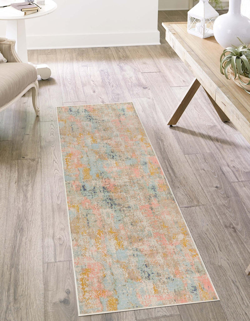 Lagoon Oasis Collection Area Rug -  Seagrass Runner Multi  lifestyle 37