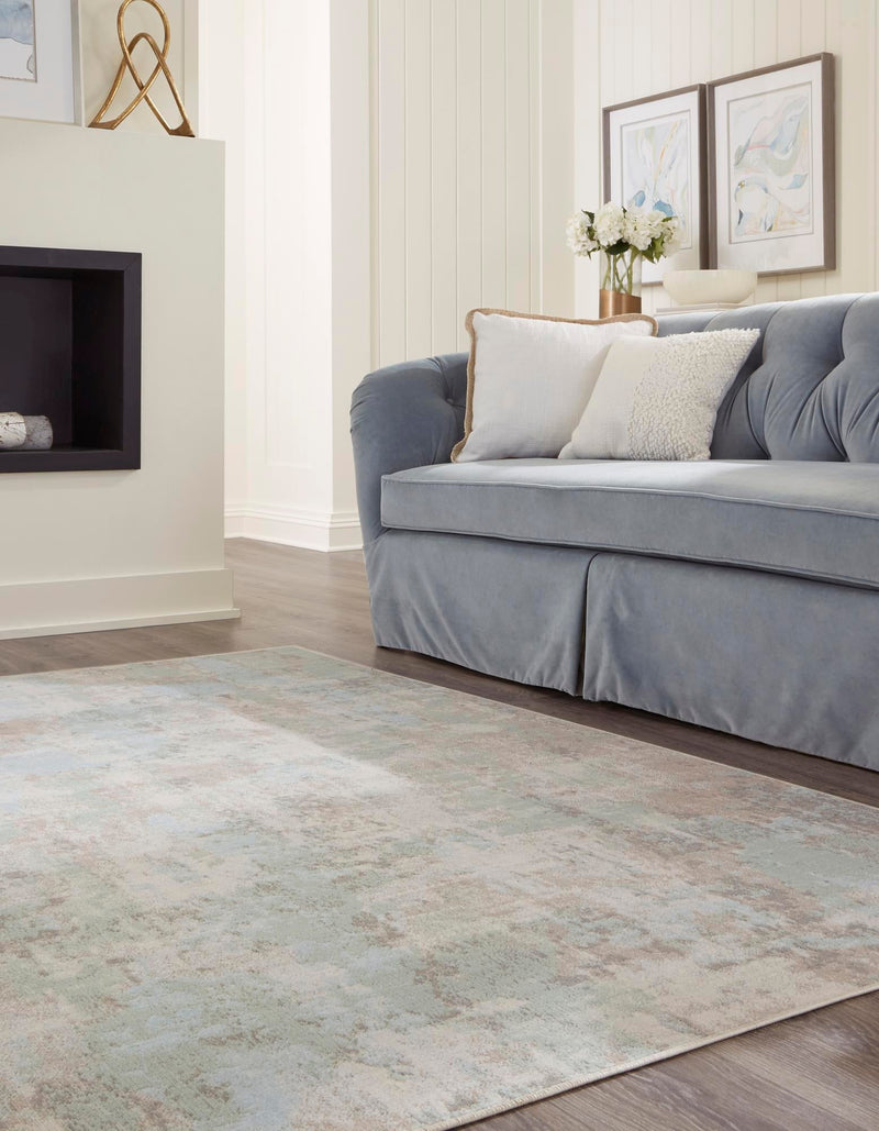 Lagoon Oasis Collection Area Rug -  Seagrass Rectangle Teal  lifestyle 5