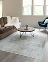 Lagoon Oasis Collection Area Rug -  Seagrass Rectangle Teal  lifestyle 7