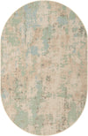 Lagoon Oasis Collection Area Rug -  Seagrass Oval Teal  lifestyle 24