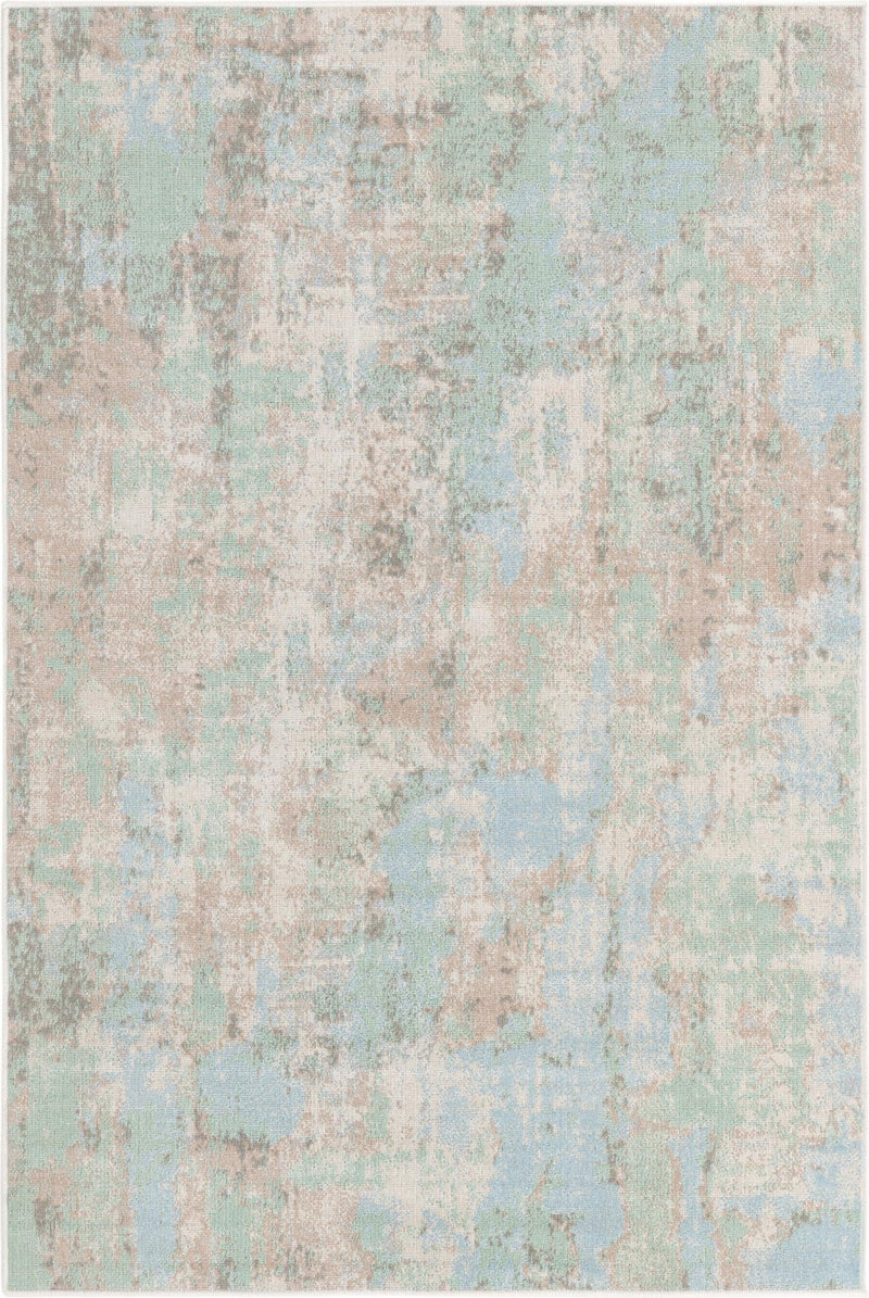 Lagoon Oasis Collection Area Rug -  Seagrass Rectangle Teal Main