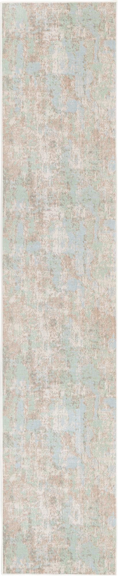 Lagoon Oasis Collection Area Rug -  Seagrass Runner Teal  lifestyle 25