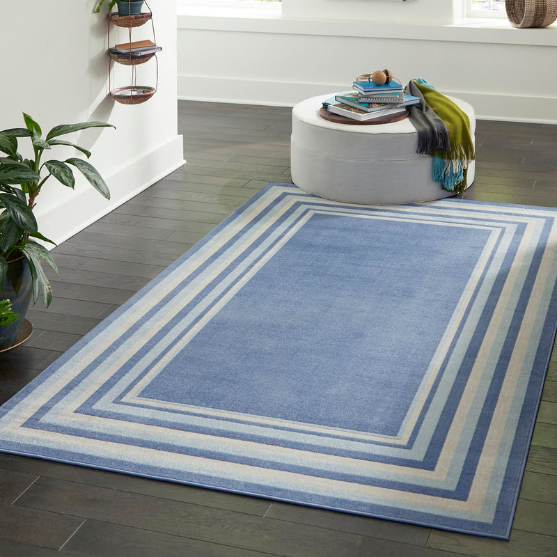 Lagoon Oasis Collection Area Rug -  Harbor Rectangle Blue  lifestyle 30