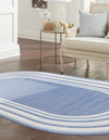 Lagoon Oasis Collection Area Rug -  Harbor Oval Blue  lifestyle 47