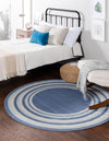 Lagoon Oasis Collection Area Rug -  Harbor Round Blue  lifestyle 46