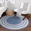 Lagoon Oasis Collection Area Rug -  Harbor Round Blue  lifestyle 123