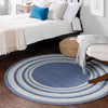 Lagoon Oasis Collection Area Rug -  Harbor Round Blue  lifestyle 128