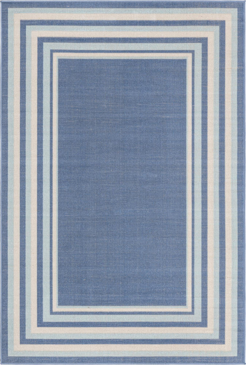 Lagoon Oasis Collection Area Rug -  Harbor Rectangle Blue Main