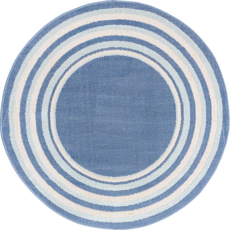 Lagoon Oasis Collection Area Rug -  Harbor Round Blue  lifestyle 32