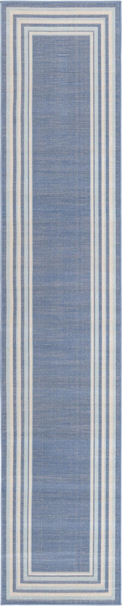 Lagoon Oasis Collection Area Rug -  Harbor Runner Blue  lifestyle 34