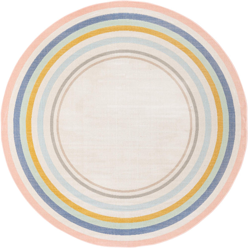 Lagoon Oasis Collection Area Rug -  Harbor Round Multi  lifestyle 37