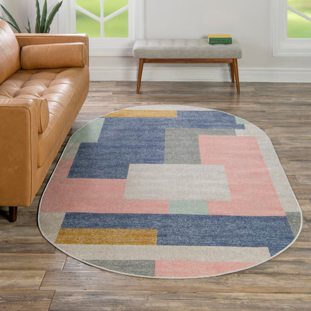 Lagoon Oasis Collection Area Rug -  Driftwood