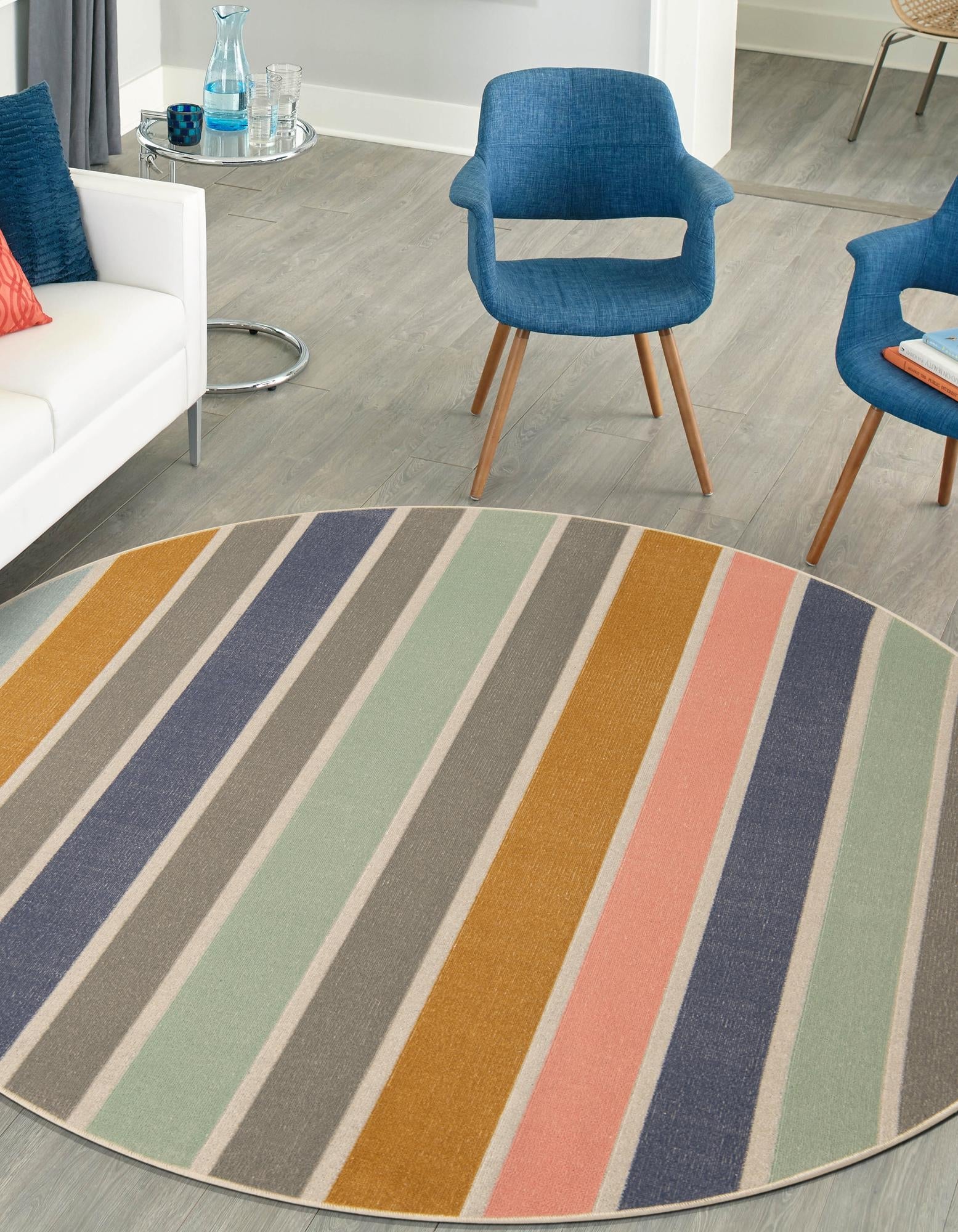 Lagoon Oasis Collection Area Rug -  Pelagic