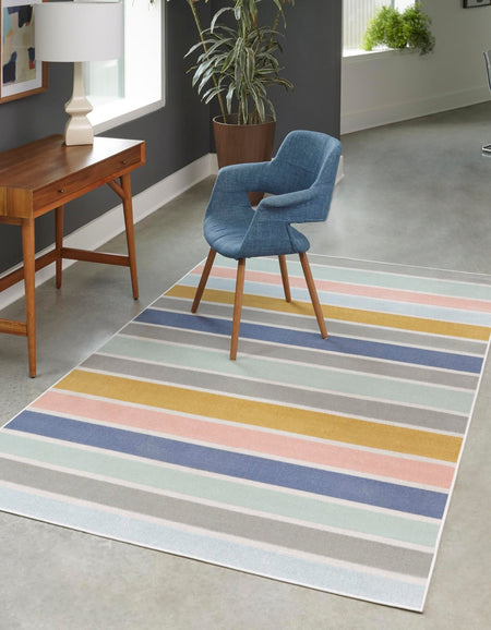 Lagoon Oasis Collection Area Rug -  Pelagic