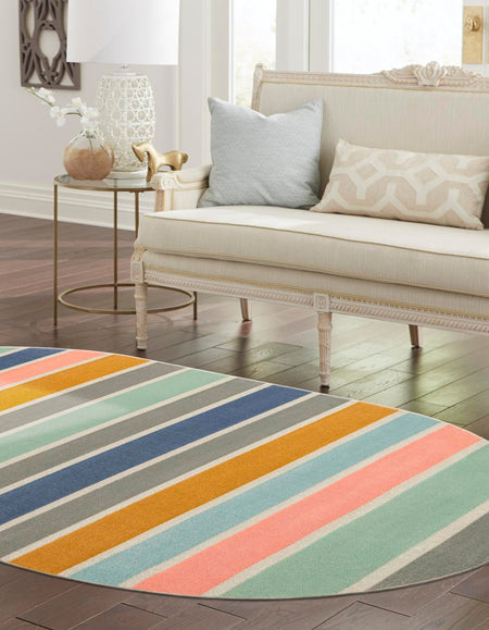 Lagoon Oasis Collection Area Rug -  Pelagic