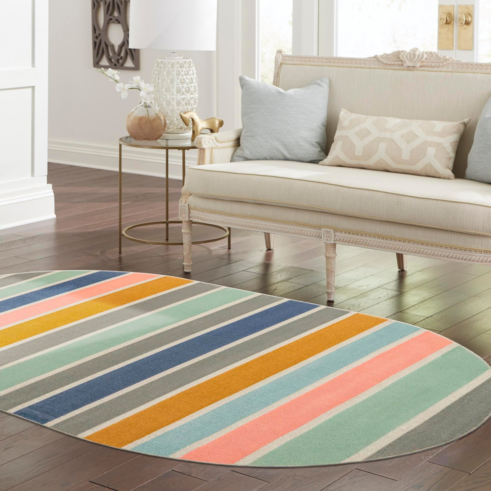 Lagoon Oasis Collection Area Rug -  Pelagic