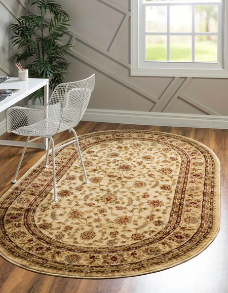 Jaipur Elegance Collection Area Rug -  Nahargarh (Cream)