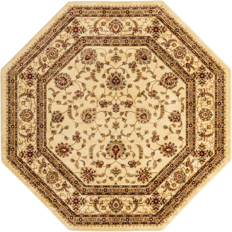 Jaipur Elegance Collection Area Rug -  Nahargarh (Cream) Octagon Cream  lifestyle 20