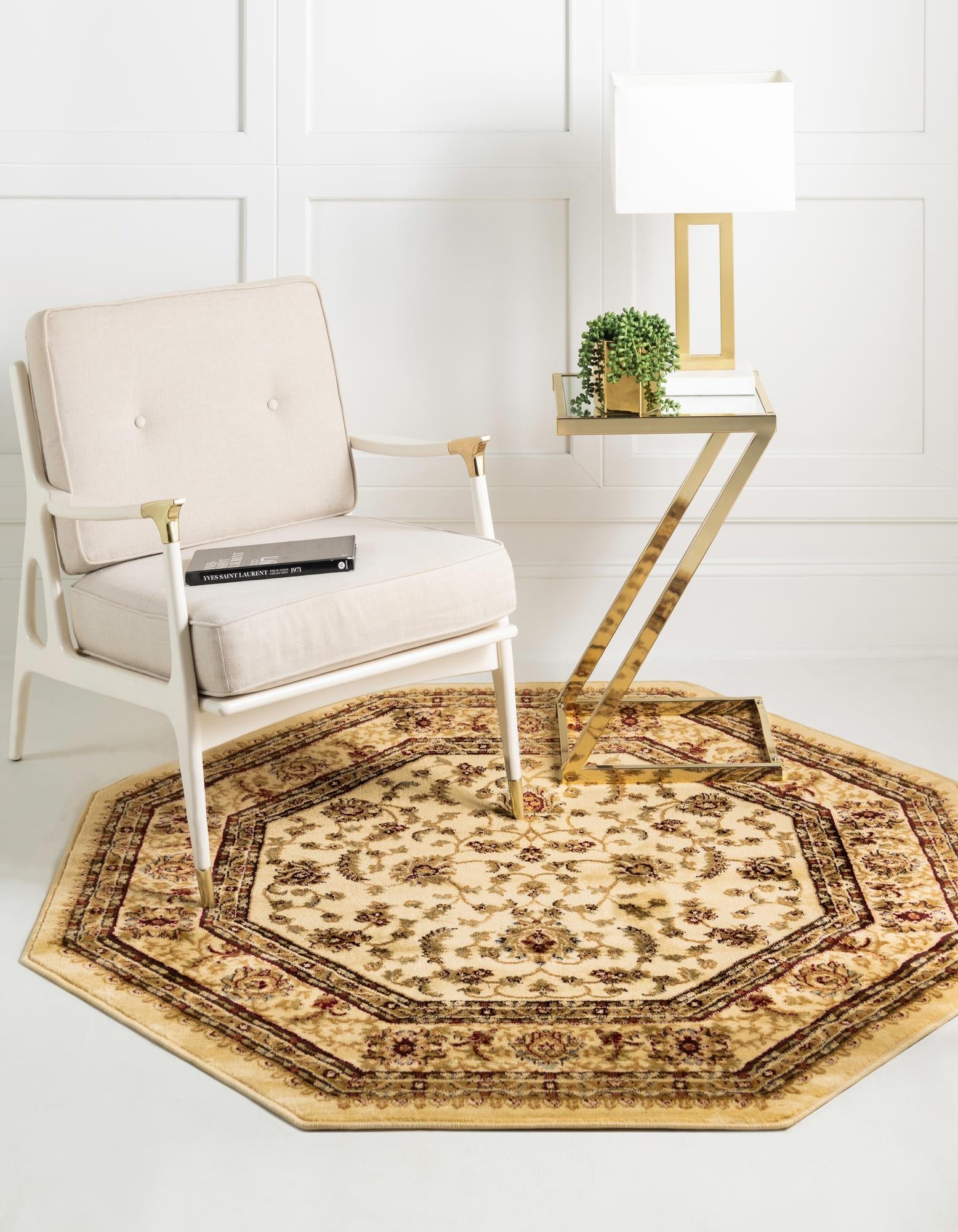 Jaipur Elegance Collection Area Rug -  Nahargarh (Cream)