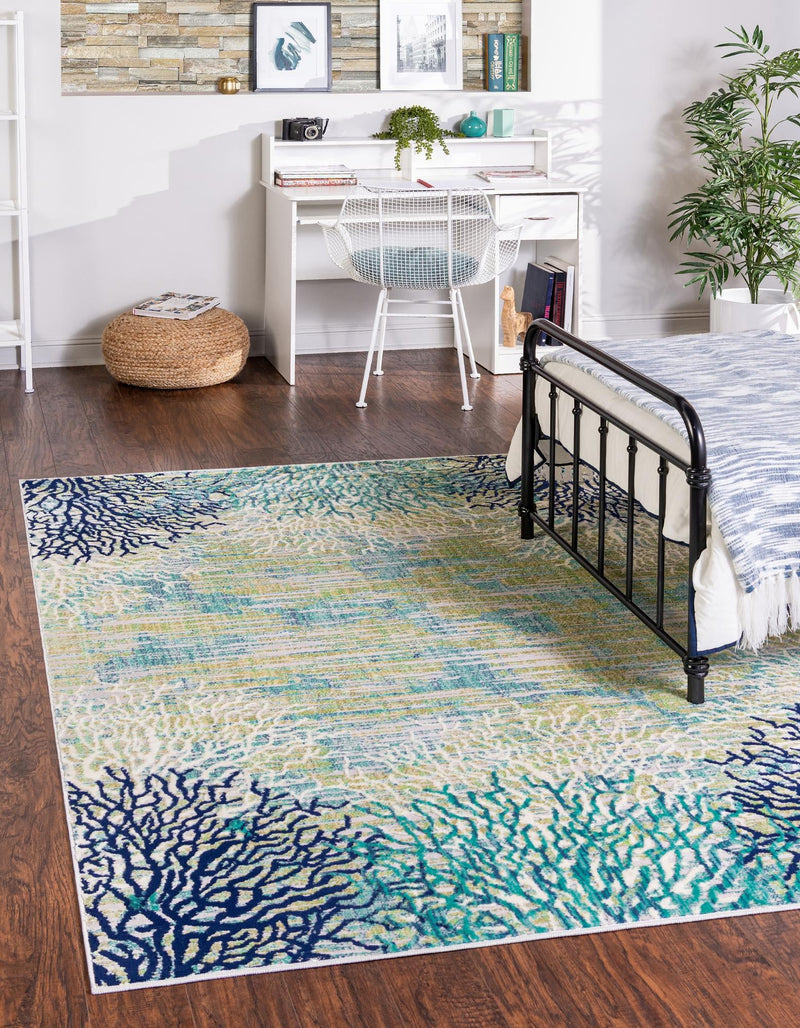 Atlantis Oasis Collection Area Rug -  Seabreeze Rectangle Blue  lifestyle 2