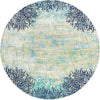 Atlantis Oasis Collection Area Rug -  Seabreeze Round Blue  lifestyle 9