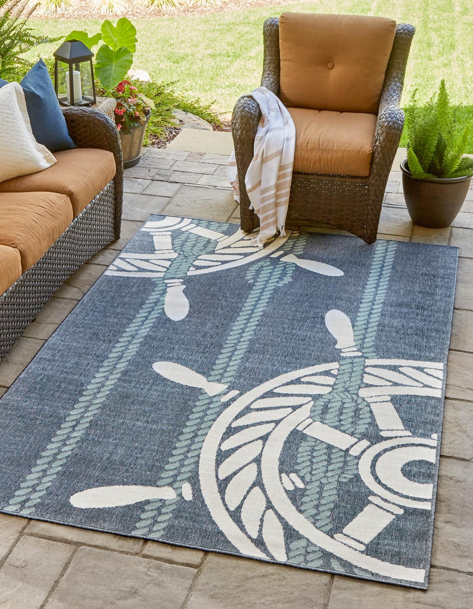 Seaside Haven Rugs Collection Area Rug - Harbor