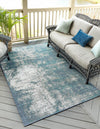 Seaside Haven Rugs Collection Area Rug -  Schooner Rectangle Blue  lifestyle 4