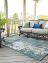 Seaside Haven Rugs Collection Area Rug -  Schooner Rectangle Blue  lifestyle 6