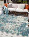 Seaside Haven Rugs Collection Area Rug -  Schooner Square Blue  lifestyle 29