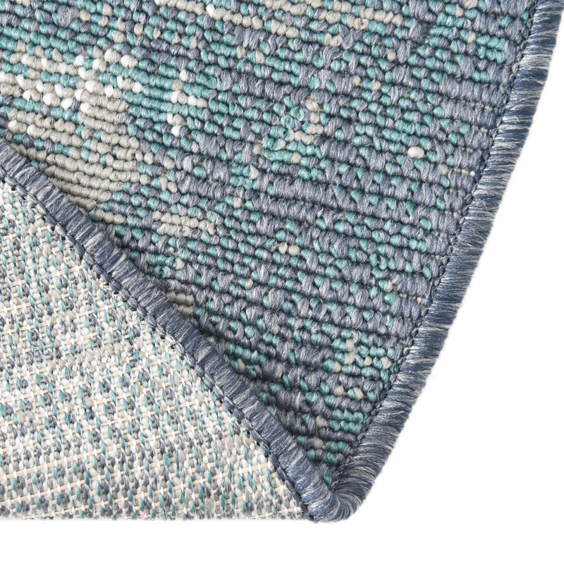 Seaside Haven Rugs Collection Area Rug -  Schooner Round Blue  lifestyle 45