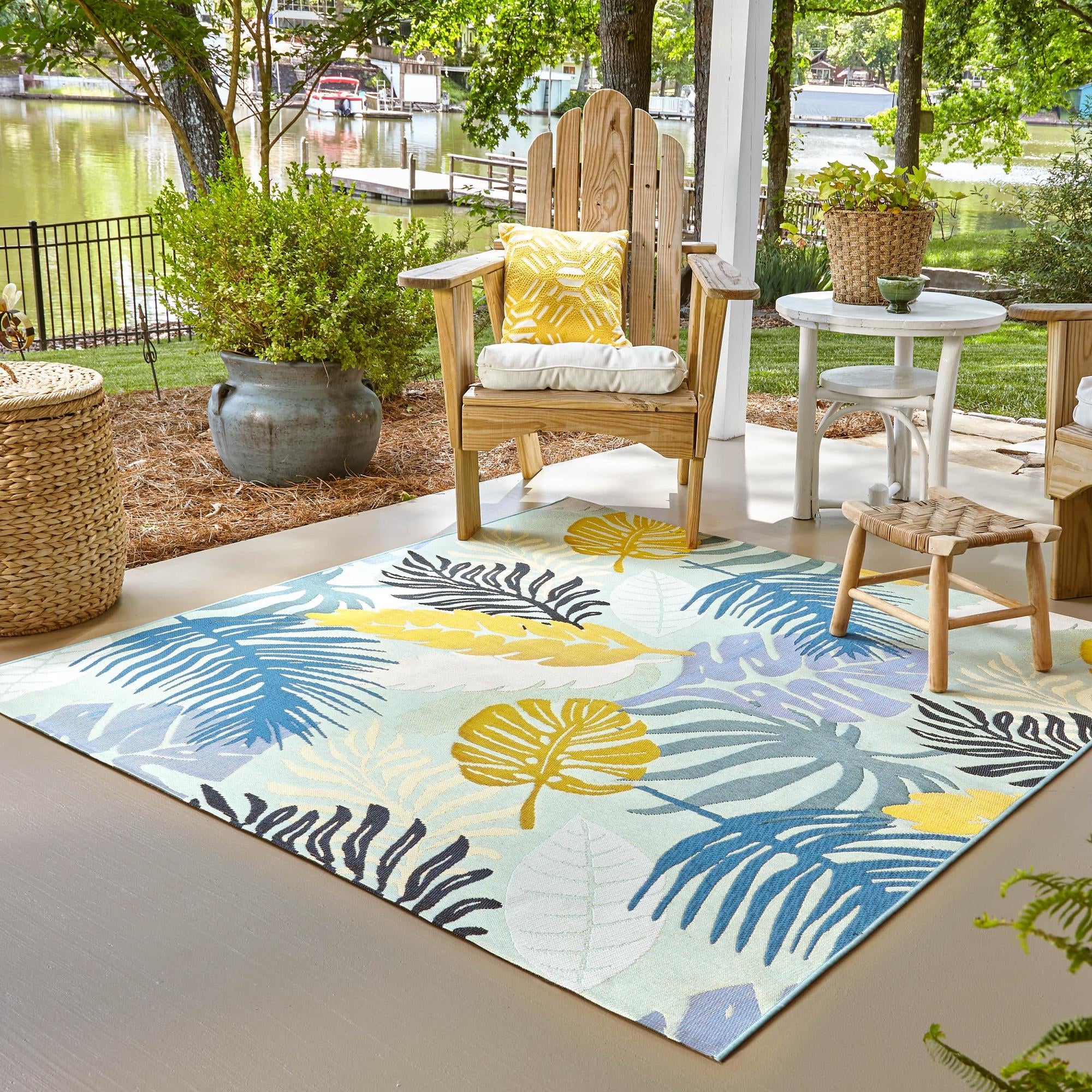 Seaside Blooms Collection Area Rug -  Sunkiss