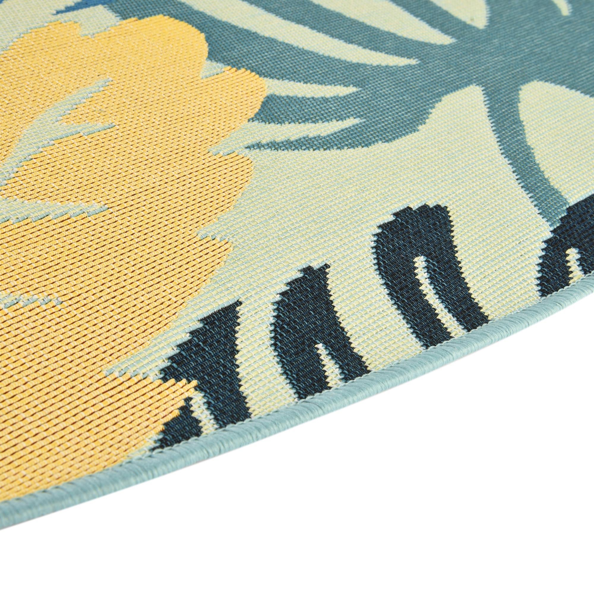 Seaside Blooms Collection Area Rug -  Sunkiss