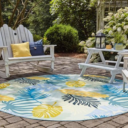 Seaside Blooms Collection Area Rug -  Sunkiss