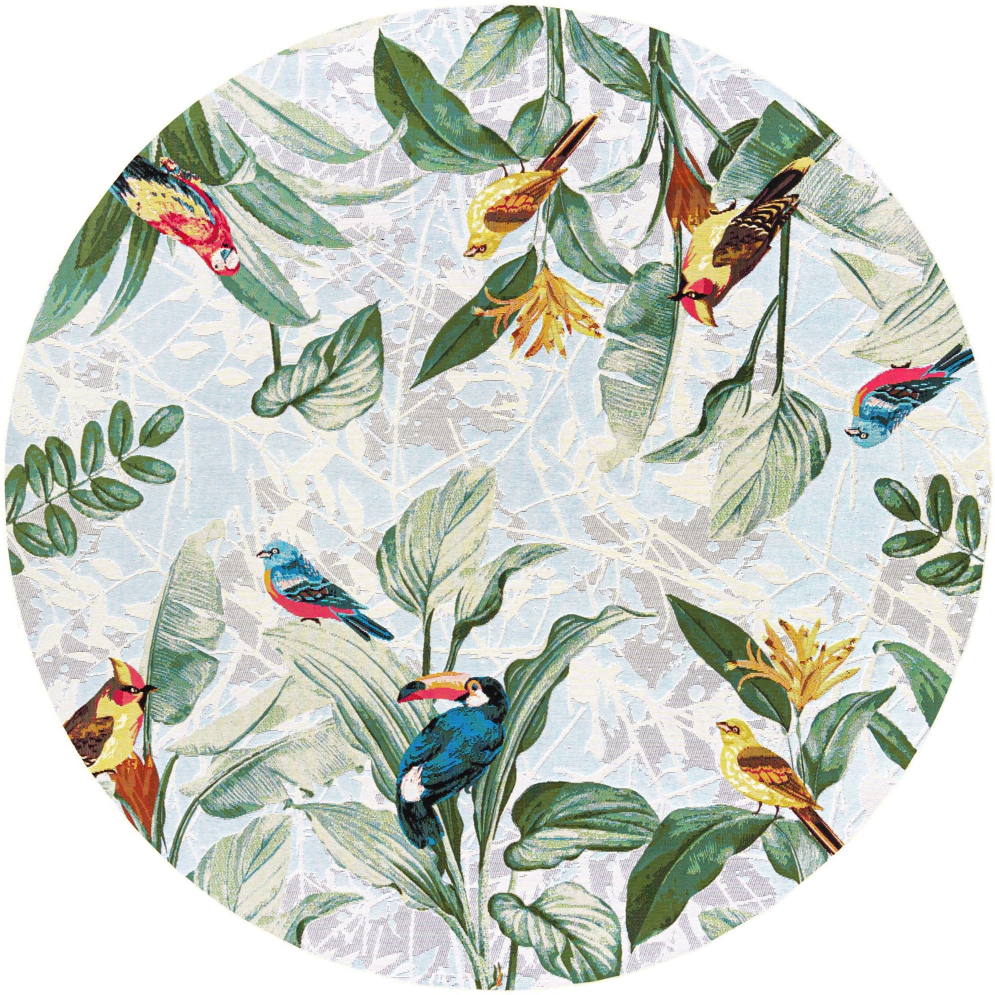 Seaside Blooms Collection Area Rug -  Tropic