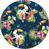 Seaside Blooms Collection Area Rug -  Leaf