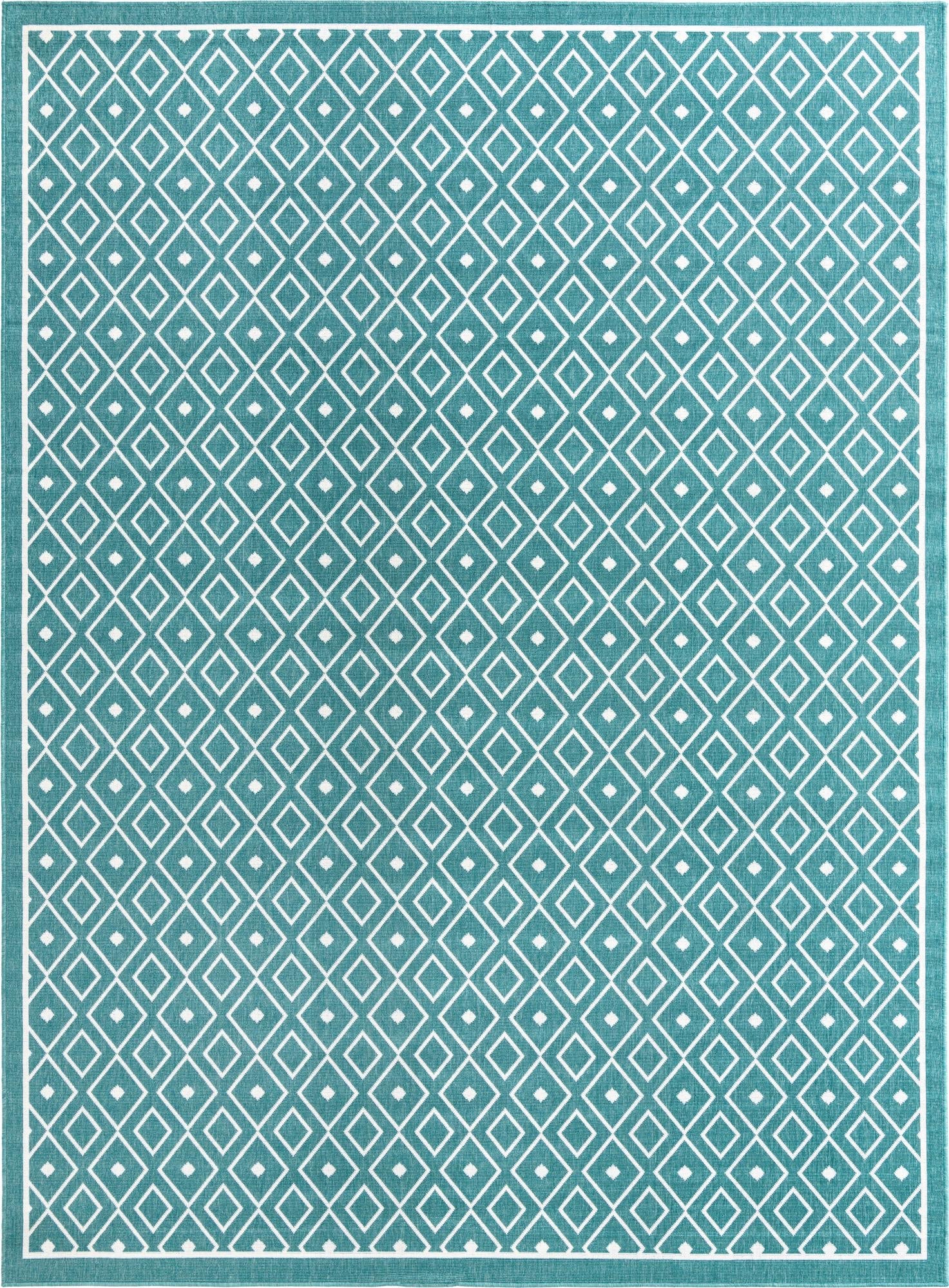 Seaside Lattice Collection Area Rug - Brighton